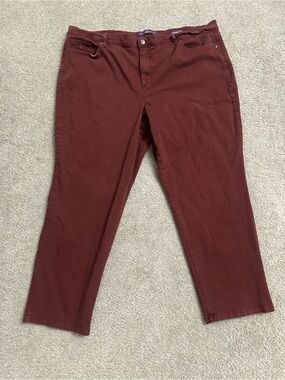 Gloria Vanderbilt Amanda Rust Color Stretch Jeans – Size 24W